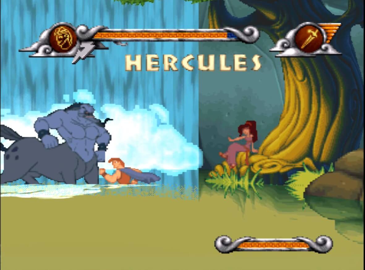 Disney's Hercules - геймплей игры на PlayStation